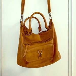 Brown Suede Shoulder Bag